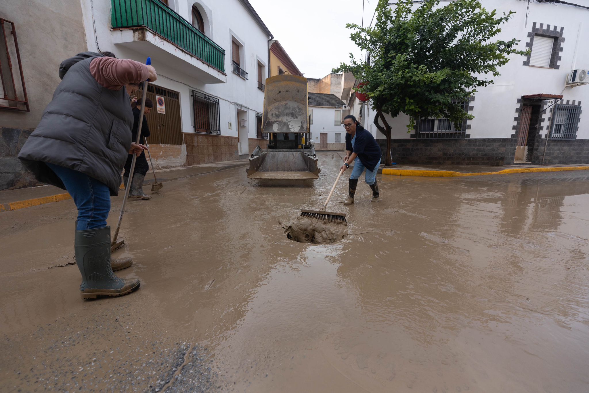 Así ha amanecido Chauchina, epicentro de la DANA en Granada