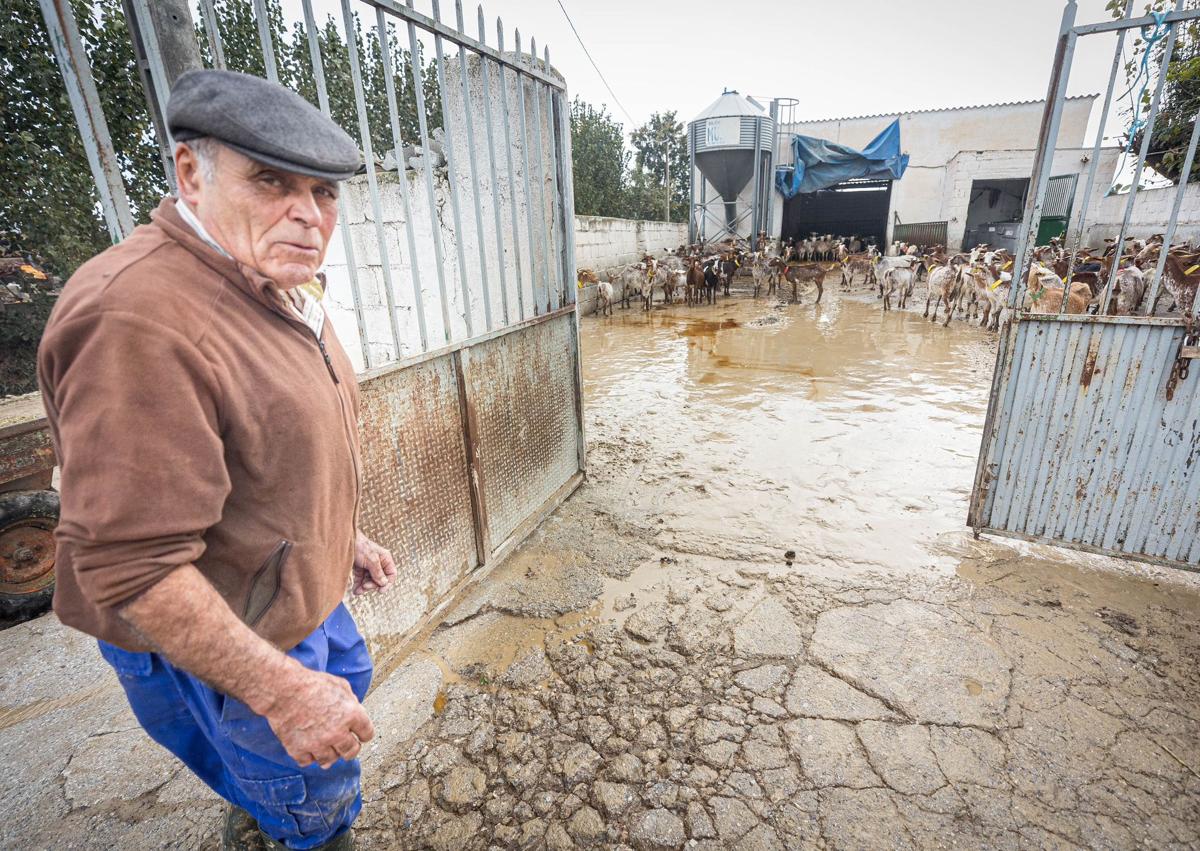 Imagen secundaria 1 - Afectados por la lluvia en Chauchina.