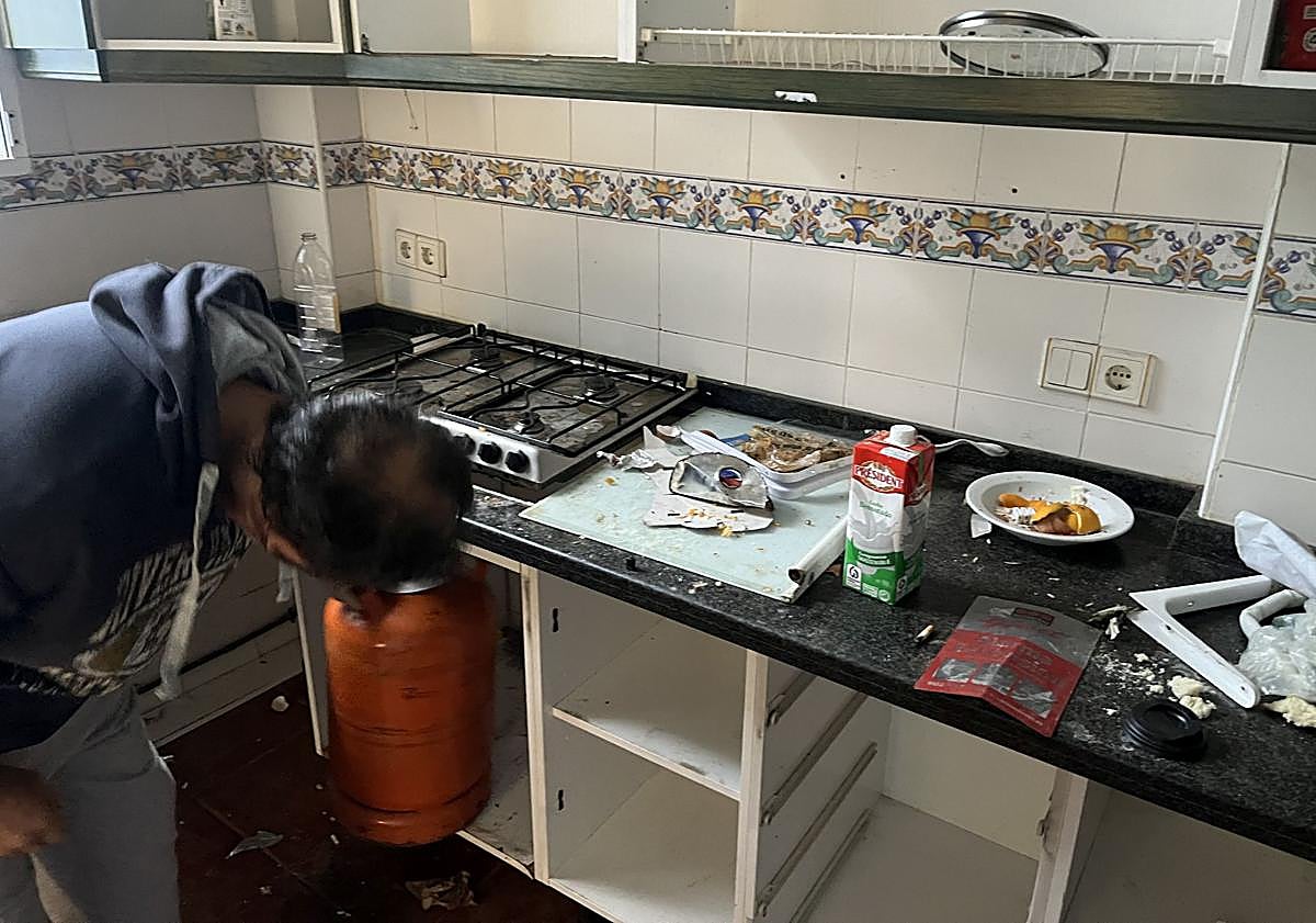 Imagen principal - Varias estancias de los apartamentos del edificio.