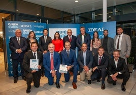 Parte del equipo de Herogra, la empresa que recibió el galardón en la Gala