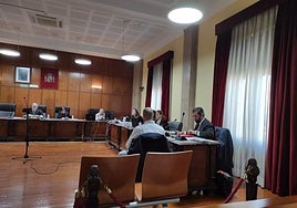 El acusado durante el juicio