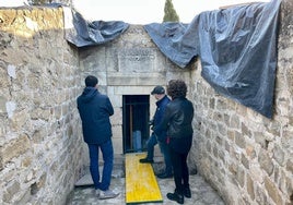 Visita a las obras del Hipogeo de Toya