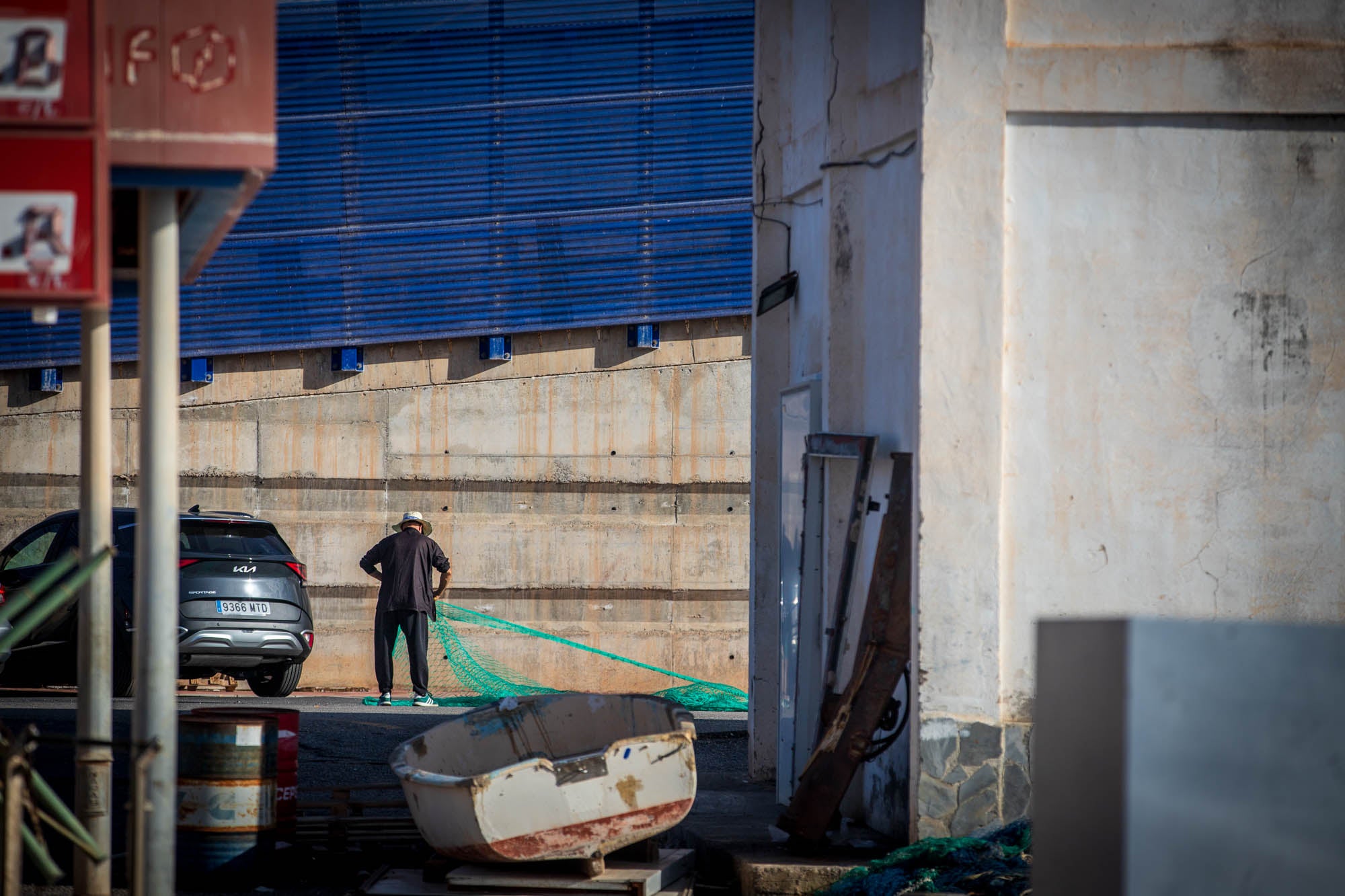 Las estampas de la parada biológica de los pescadores de Motril