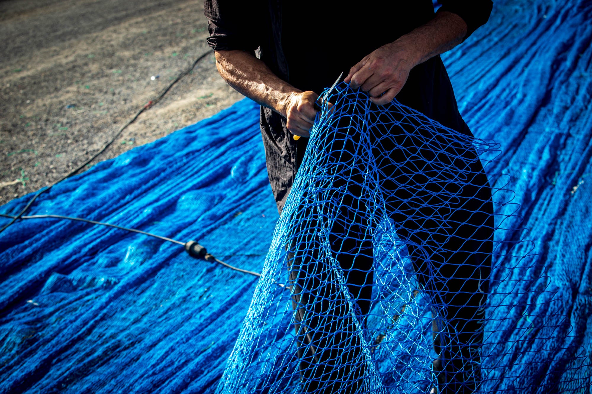 Las estampas de la parada biológica de los pescadores de Motril