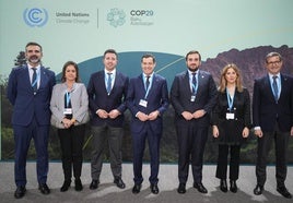 Representantes de la Junta de Andalucía en la COP29.