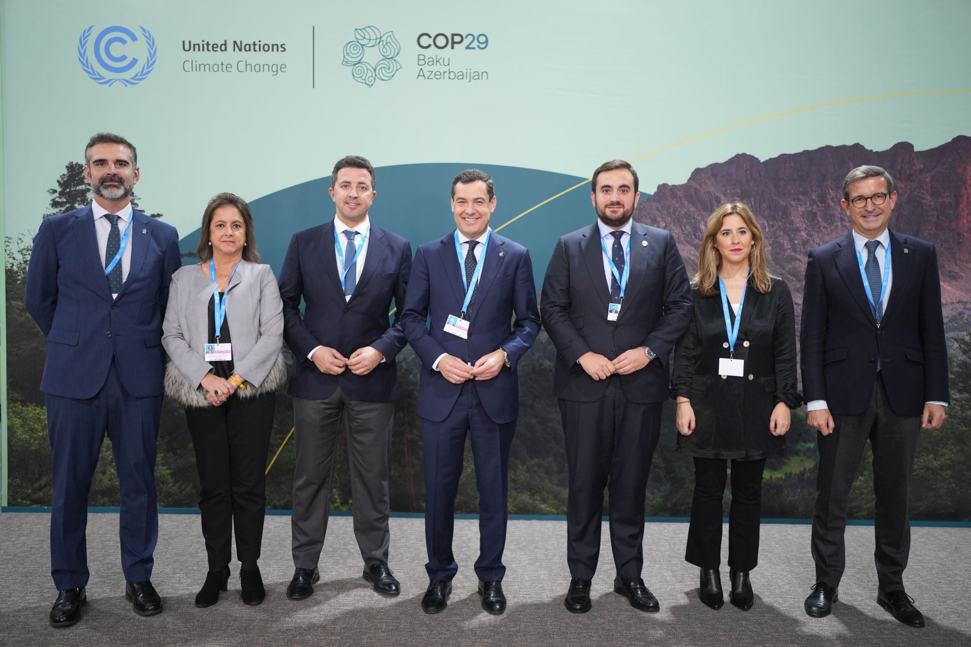 Representantes de la Junta de Andalucía en la COP29.