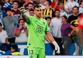 Fernando con el Almería. UDA