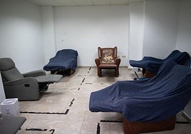 Una de las habitaciones del centro de alta tolerancia de la calle Arandas.