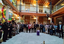 Acto contra la violencia de género del Ayuntamiento de Jaén.