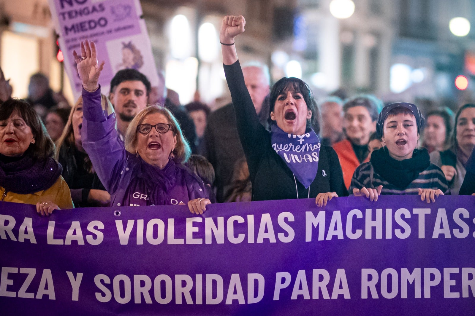 Las imágenes de Granada en Día de la Eliminación de la Violencia contra las Mujeres