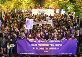 Manifestación 25-N en Granada.