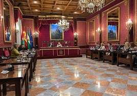 Salón de Plenos del Ayuntamiento.