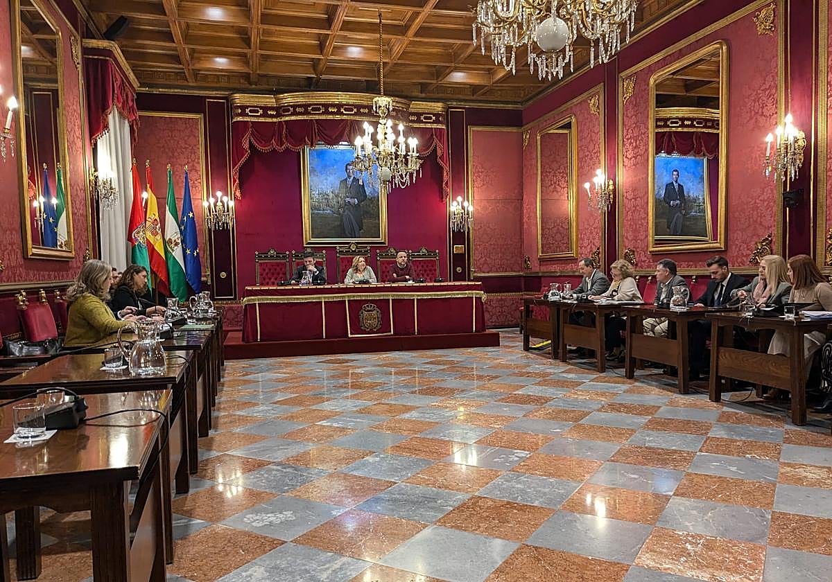 Salón de Plenos del Ayuntamiento.