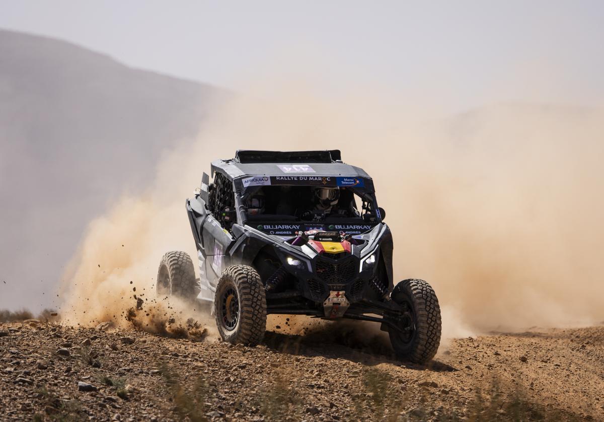 Fidel Castillo en una competición de rally