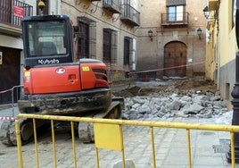 Obras en la plaza.
