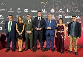 Delegación jienense en la Gala Michelin España, celebrada en Murcia.