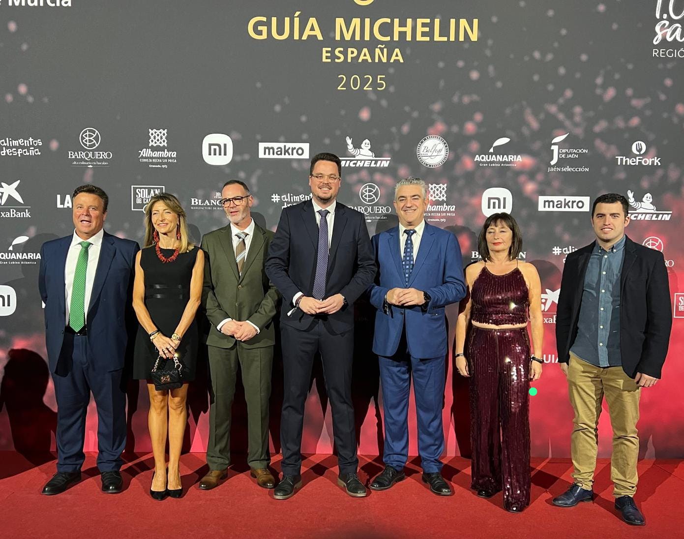 Delegación jienense en la Gala Michelin España, celebrada en Murcia.