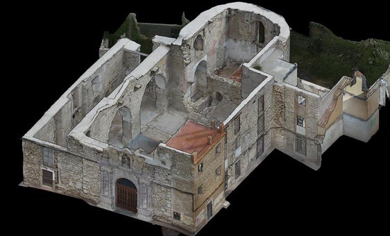 Imagen de la recreación 3D de la iglesia de San Miguel