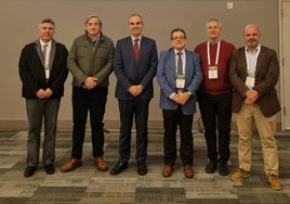 Representantes de la delegación de la UAL en el foro CBIE celebrado en Canadá.