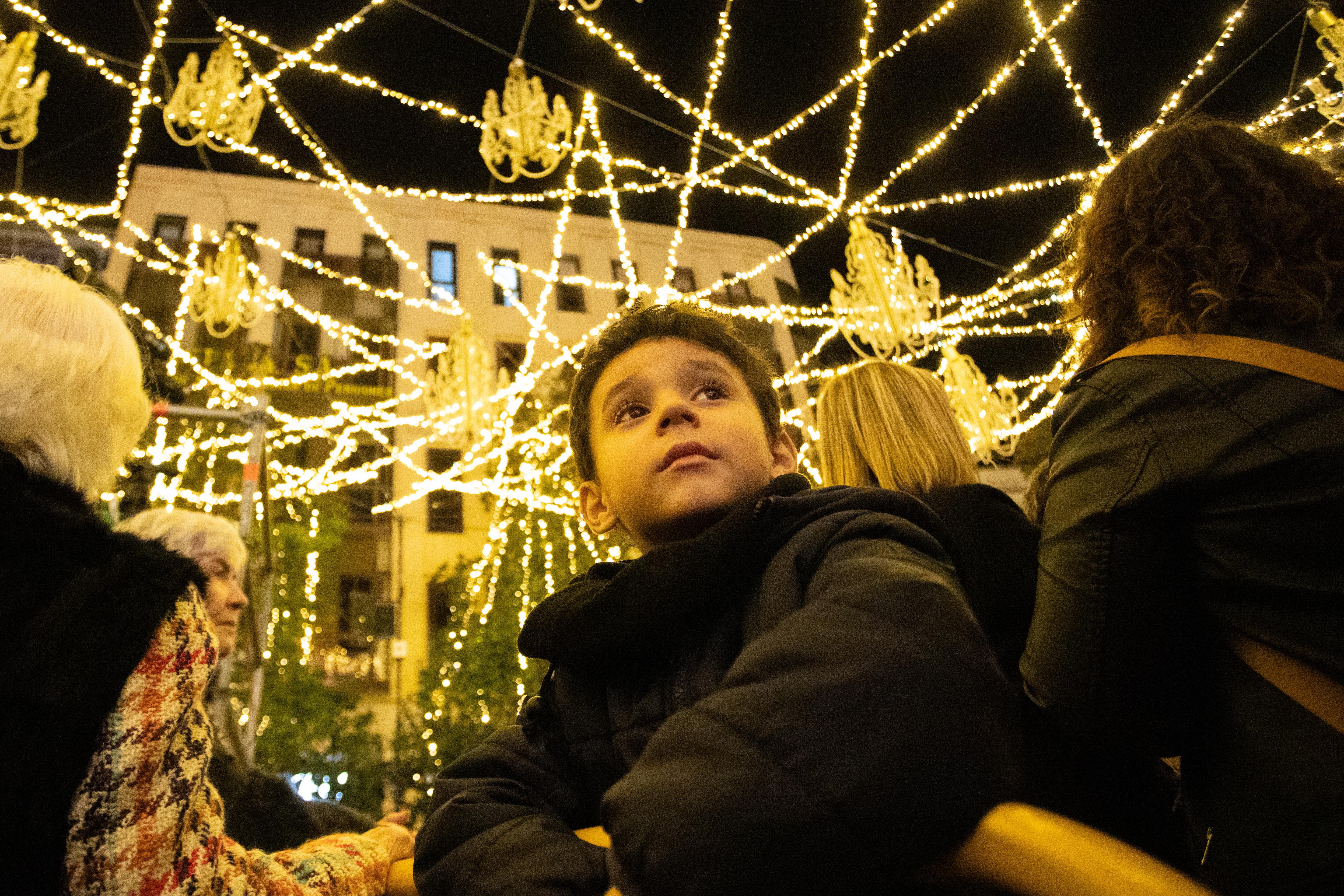 Las imágenes del encendido de Navidad en Granada