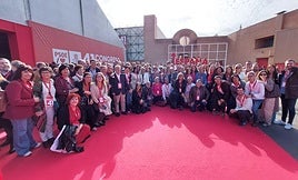 Delegación socialista granadina en Sevilla.