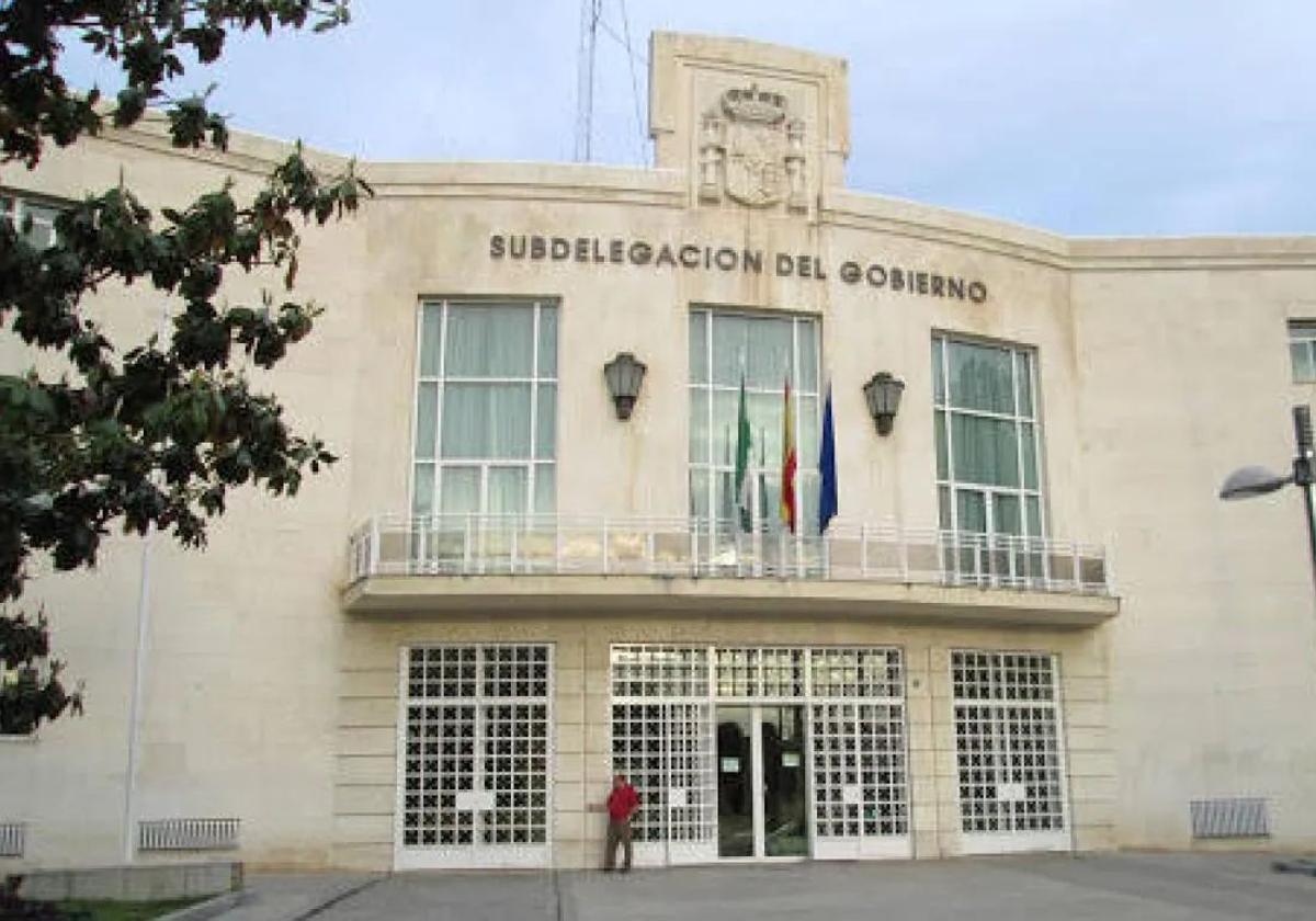 Fachada de la Subdelegación del Gobierno, en una imagen de archivo.