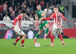 Lucas Boyé, en el partido contra el Sporting.