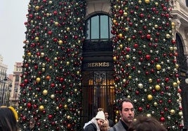 La fachada del complejo donde se encuentra el hotel Four Seasons de Madrid, la pasada Navidad.