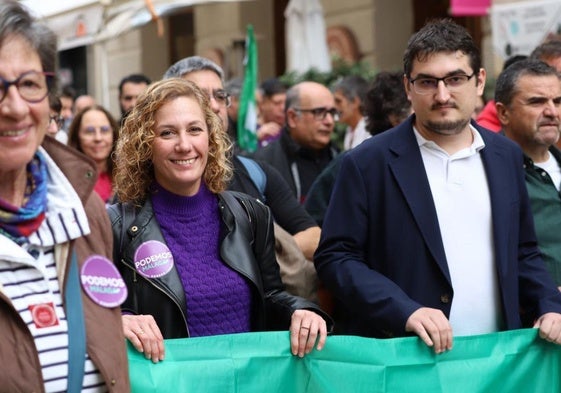 Alejandro Lorenzo, en una manifestción.