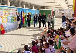 Visita del delegado de Desarrollo Educativo al CEIP Alfonso García Chamorro en la Estación Linares-Baeza.