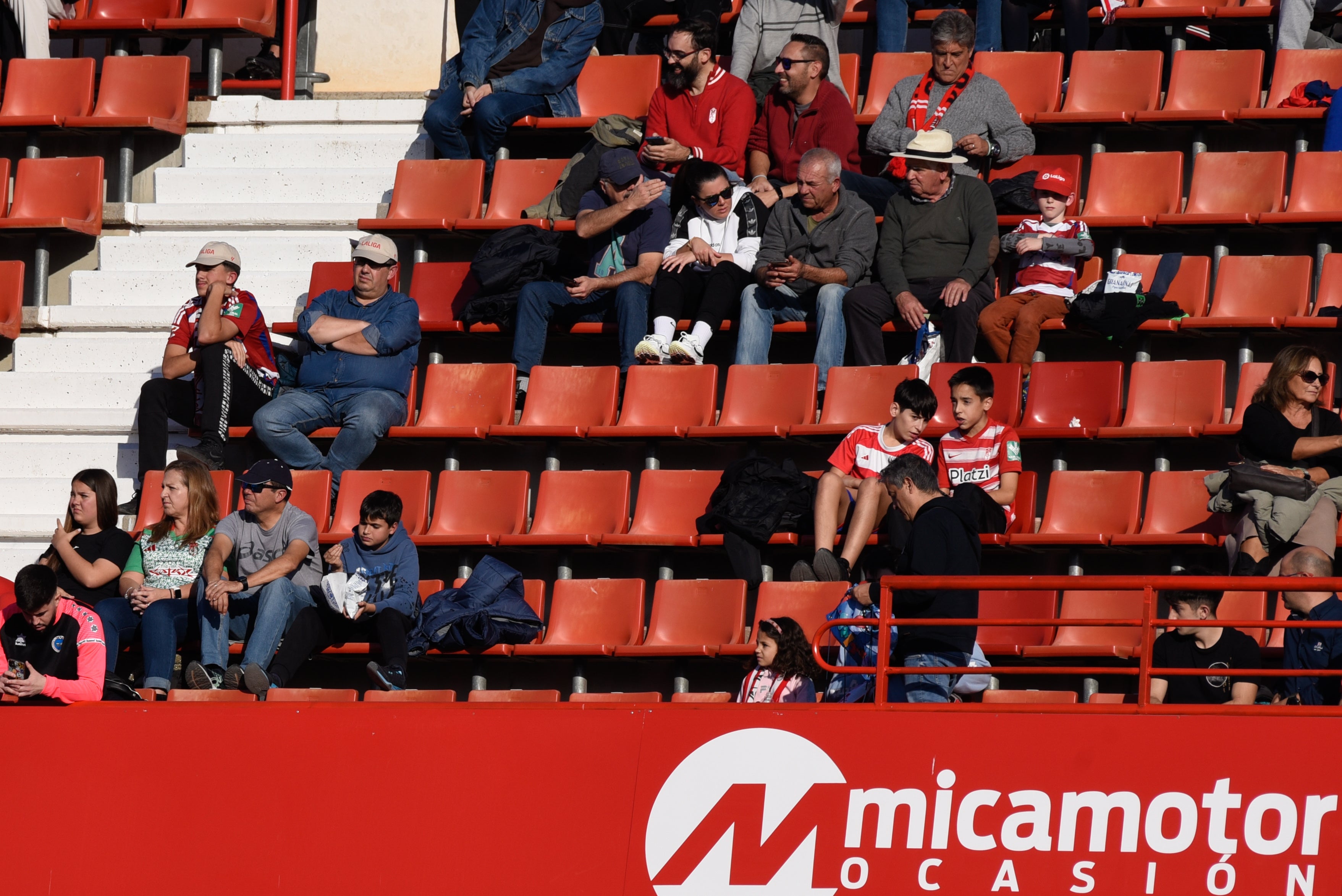 Búscate en la grada de Los Cármenes en el Granada-Racing