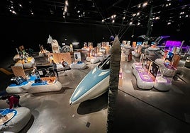 Visión general de la exposición 'BioInspiración' en el Parque de las Ciencias.