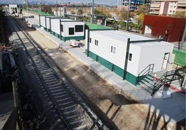 Intercambiador de ancho del Cerrillo de Maracena, en Granada.