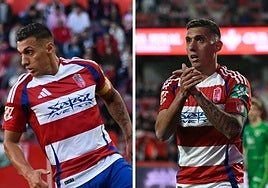 Myrto Uzuni luce el brazalete de capitán con la bandera de España en la primera parte y el de Granada, en la segunda.