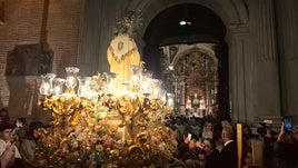 Momento de la entrada en la catedral.