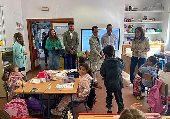 Una de las clases del CEIP Navas de Tolosa, en La Carolina.