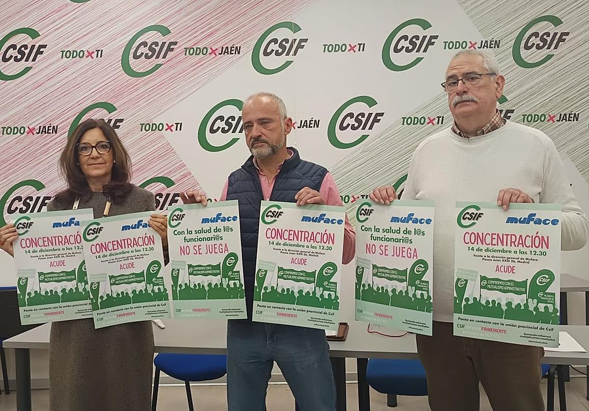 Rueda de prensa de CSIF Jaén.
