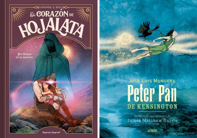 Portadas de 'El corazón de hojalata' y 'Peter Pan de Kensington'.