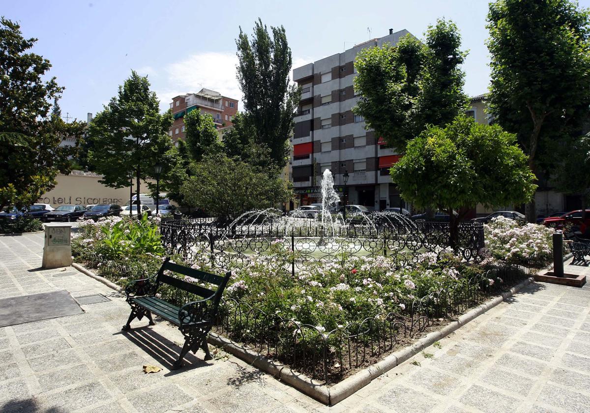 Plaza de los Lobos, donde murió una persona sin hogar este martes.