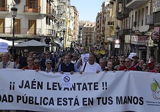 Manifestación en defensa de la sanidad pública, en una imagen de archivo