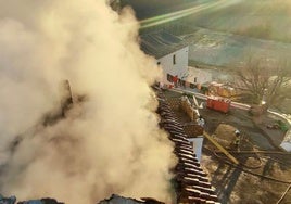 Incendio en un cortijo en Fonelas.