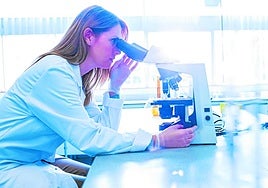 Una investigadora desarrolla su trabajo en un laboratorio.