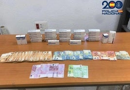 Se han intervenido 2.160 comprimidos de benzodiacepinas y 17.920 euros en efectivo.