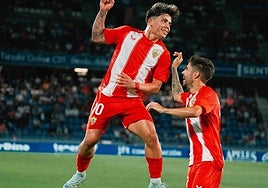 Nico Melamed celebrando un gol Pozo
