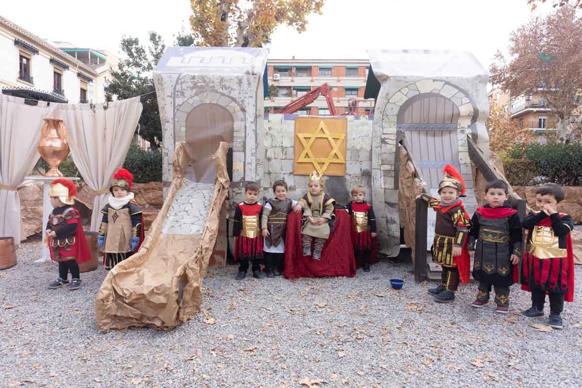 Las imágenes del belén viviente de Siervas del evangelio