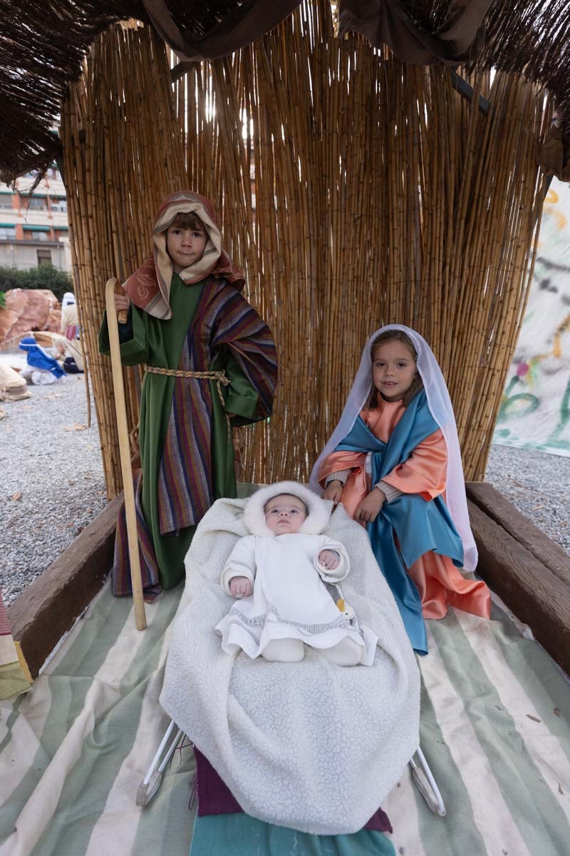 Las imágenes del belén viviente de Siervas del evangelio