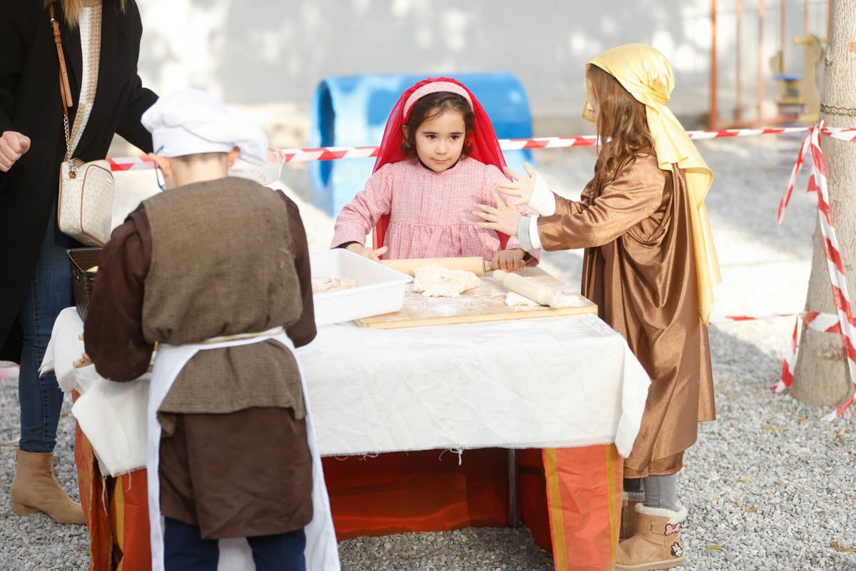 Las imágenes del belén viviente de Siervas del evangelio