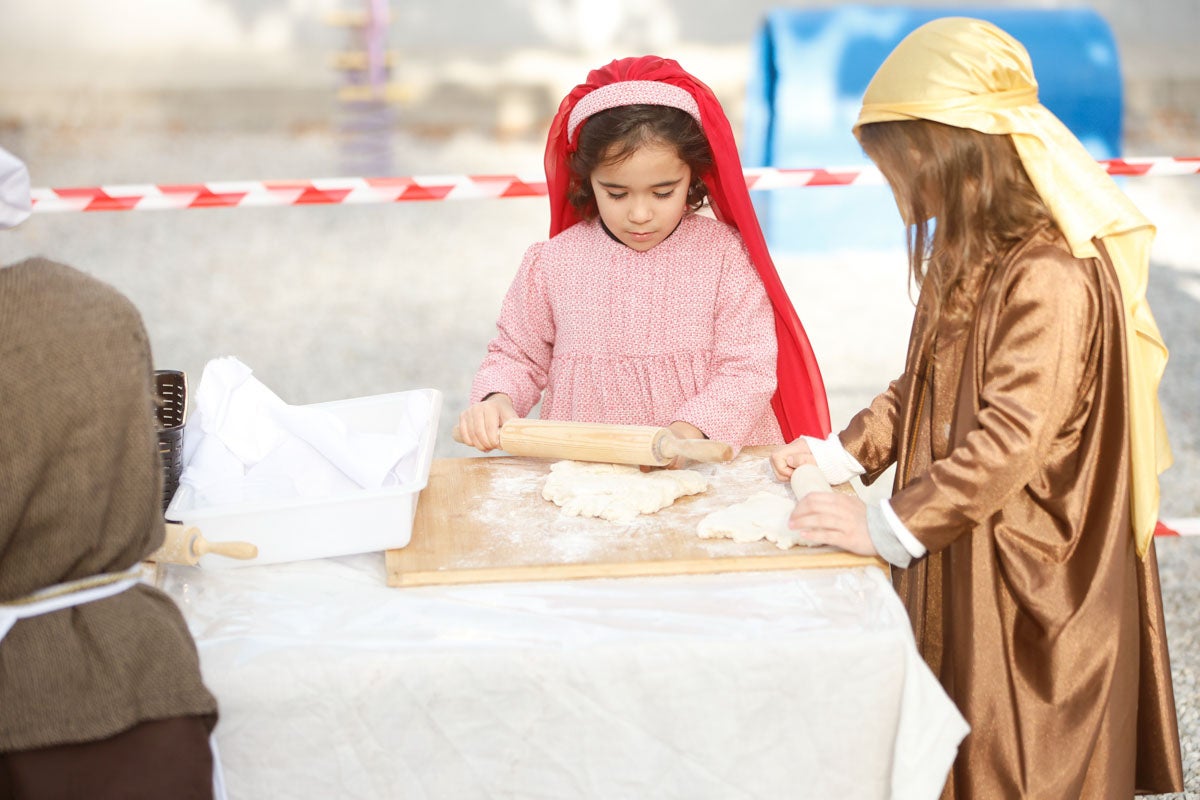 Las imágenes del belén viviente de Siervas del evangelio