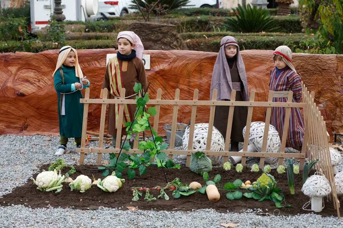 Las imágenes del belén viviente de Siervas del evangelio