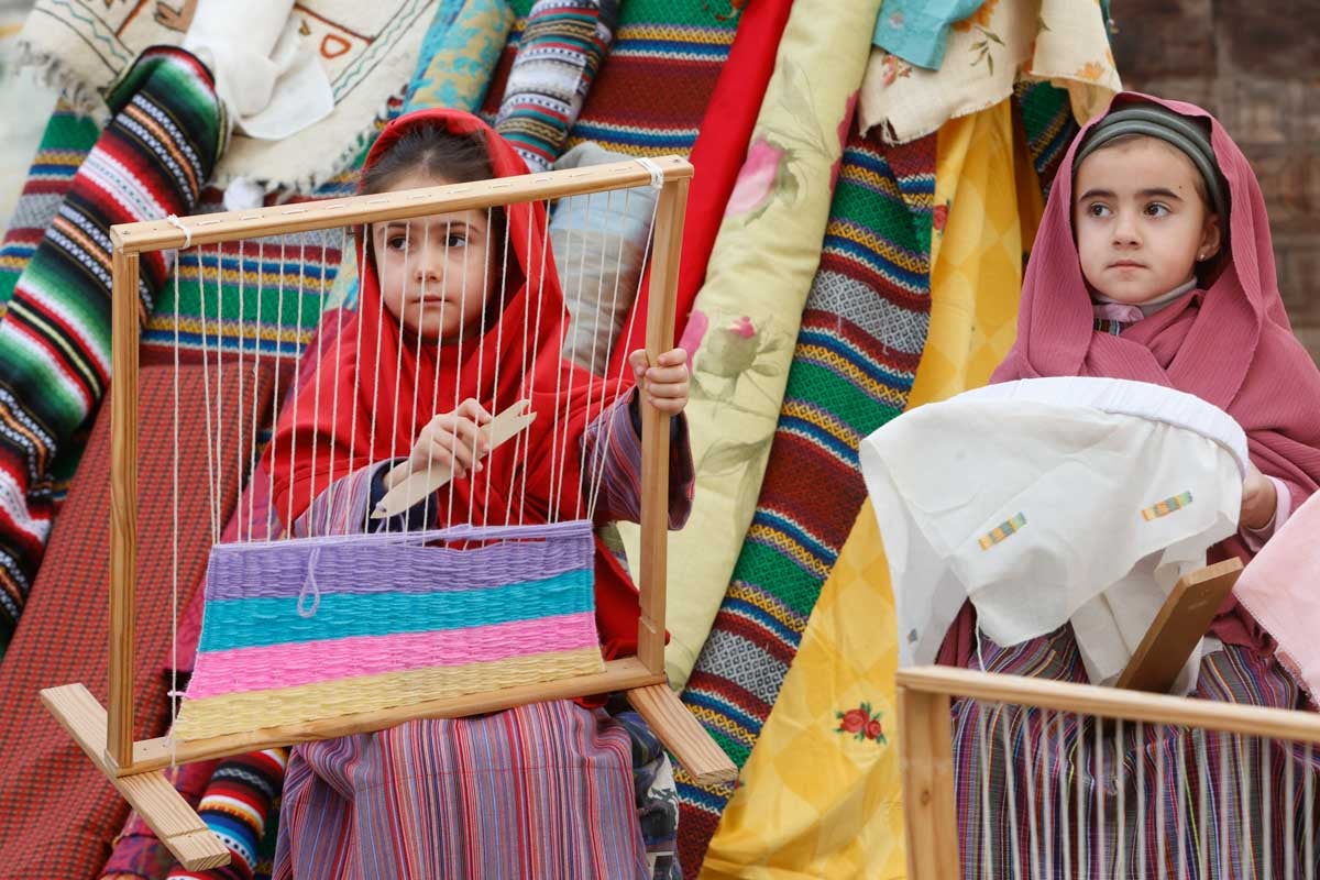 Las imágenes del belén viviente de Siervas del evangelio